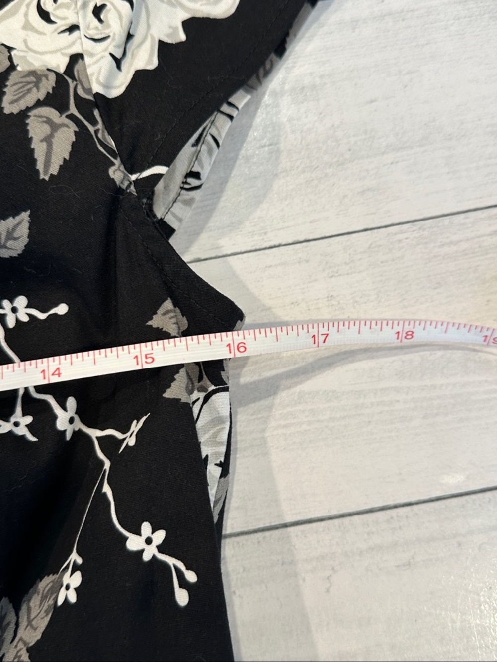 Hell Bunny Sz S Vixen Black and White Rose Print Sweetheart Mini Dress • NWT! - Picture 11 of 14